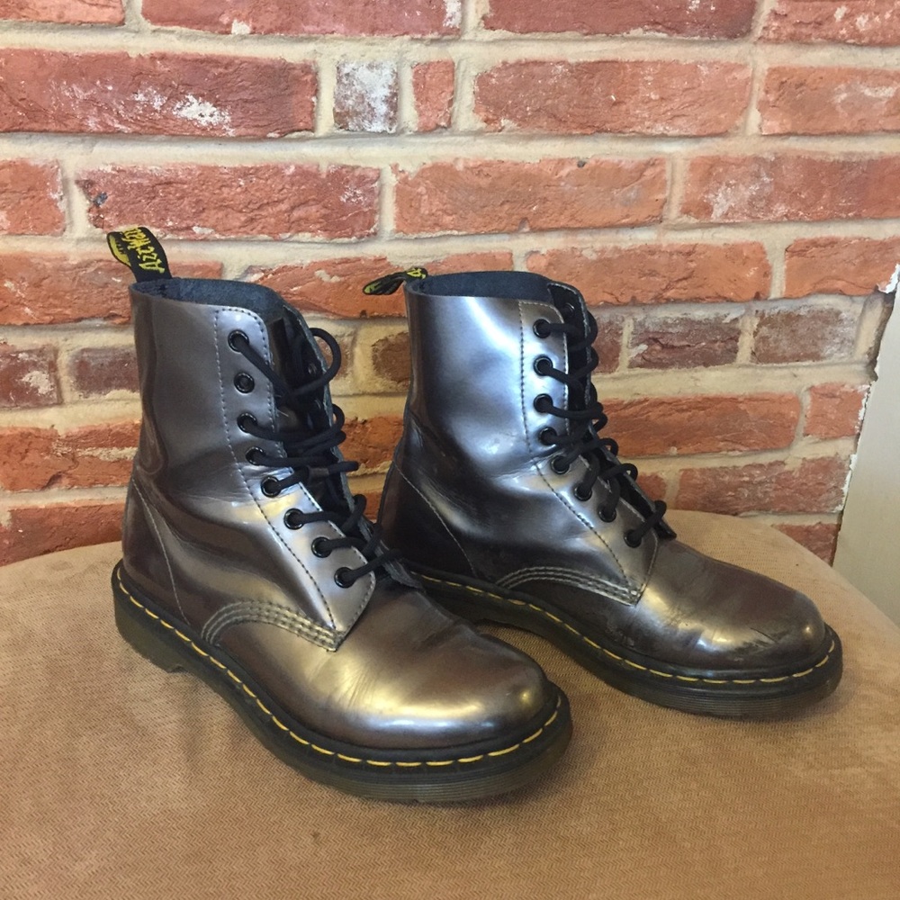Pewter and Patent Dr. Martens